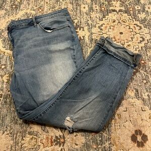 Universal Thread Distressed Cuffed Boyfriend Jeans